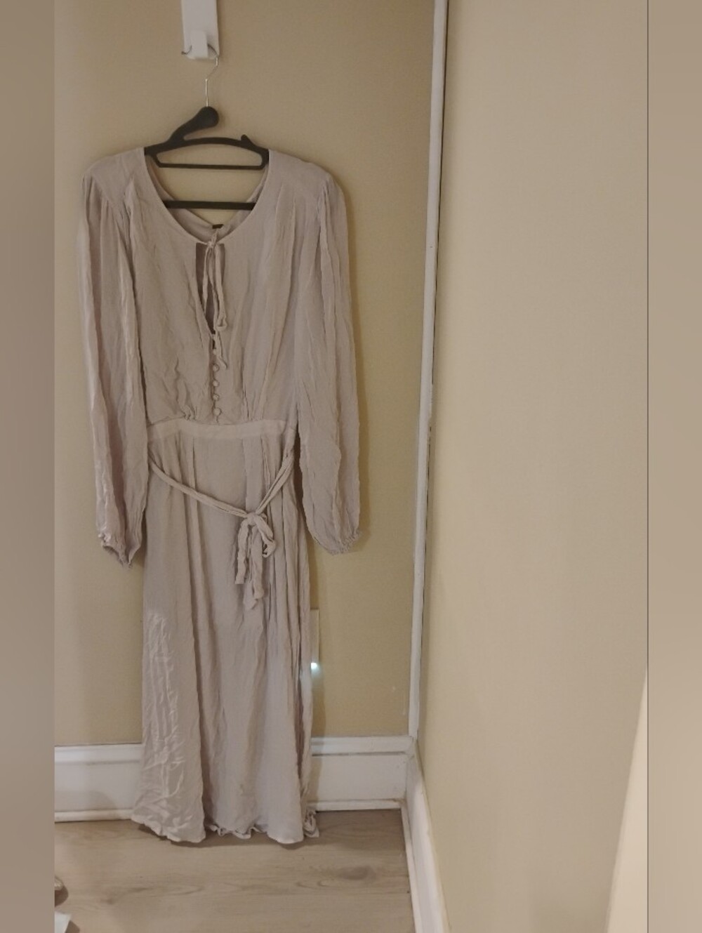 Free People Rare Say You Love Me Gauze Button Front Midi Dress 4